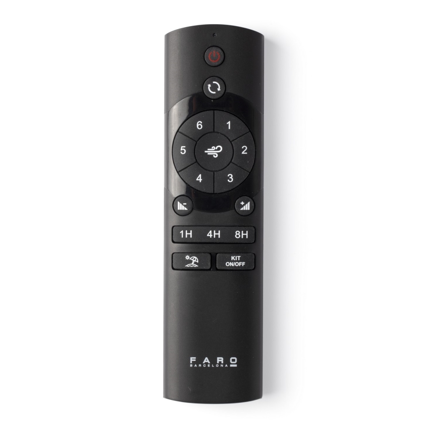 FARO 33832-1TW - Світлодіодний стельовий вентилятор з регулюванням яскравості MINI PUNT TUB S LED/10W/230V 2700/4000/6000K діаметр 90 см білий + пульт дистанційного керування