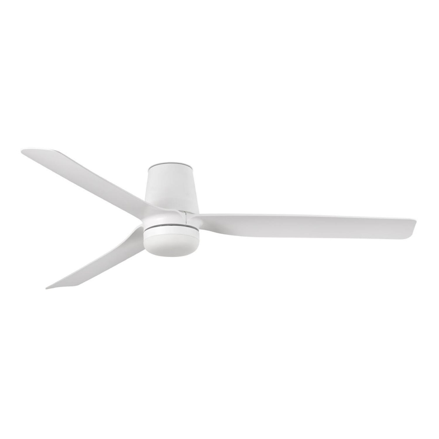 FARO 33832WT-1TW - Светодиодный потолочный вентилятор с регулированием яркости MINI PUNT TUB S LED/10W/230V 2700/4000/6000K белый диаметр 90 см Wi-Fi Tuya + дистанционное управление