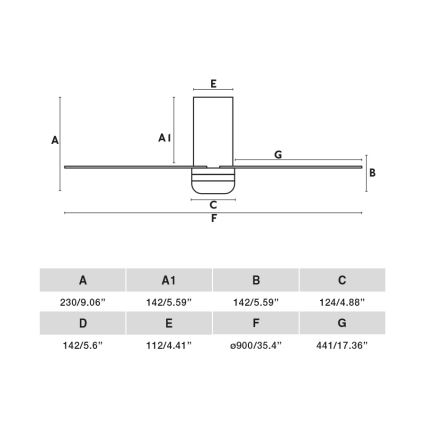 FARO 33835-1TW - Стельовий LED-вентилятор із регульованою яскравістю MINI PUNT TUB S LED/10W/230V 2700/3000/4000K діам. 90 см коричневий/чорний + пульт дистанційного керування