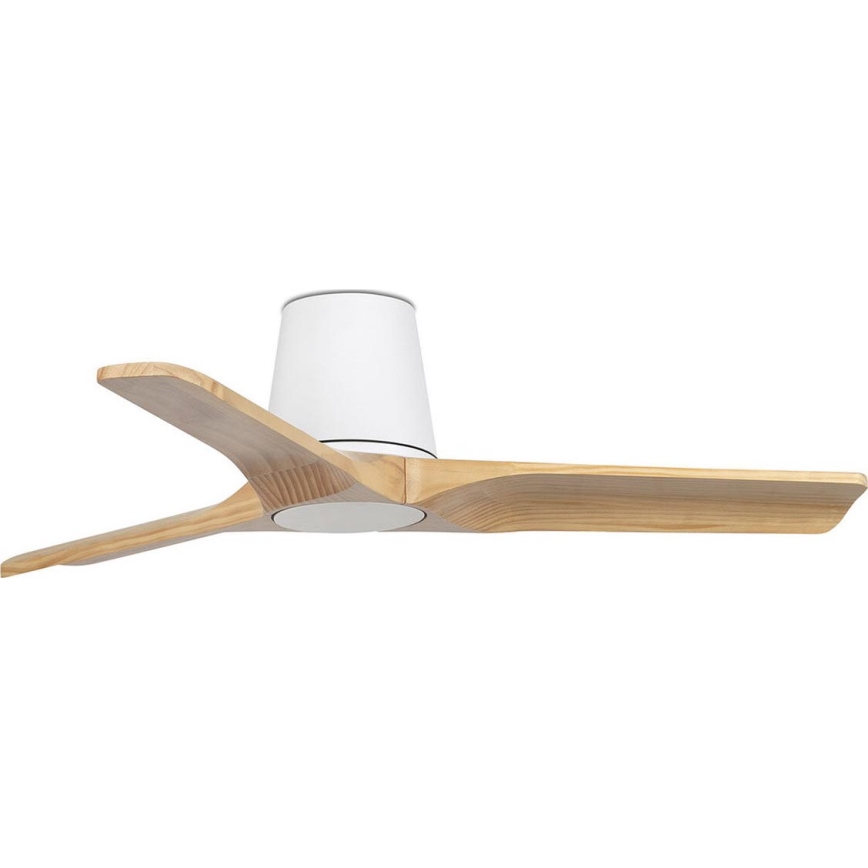 FARO 33836 - Потолочный вентилятор HEYWOOD TUB S сосна/белый диаметр 90 см + дистанционное управление