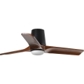 FARO 33837-1TW - Светодиодный потолочный вентилятор с регулированием яркости HEYWOOD TUB S LED/10W/230V 2700/4000/6000K сосна/черный диаметр 90 см + дистанционное управление