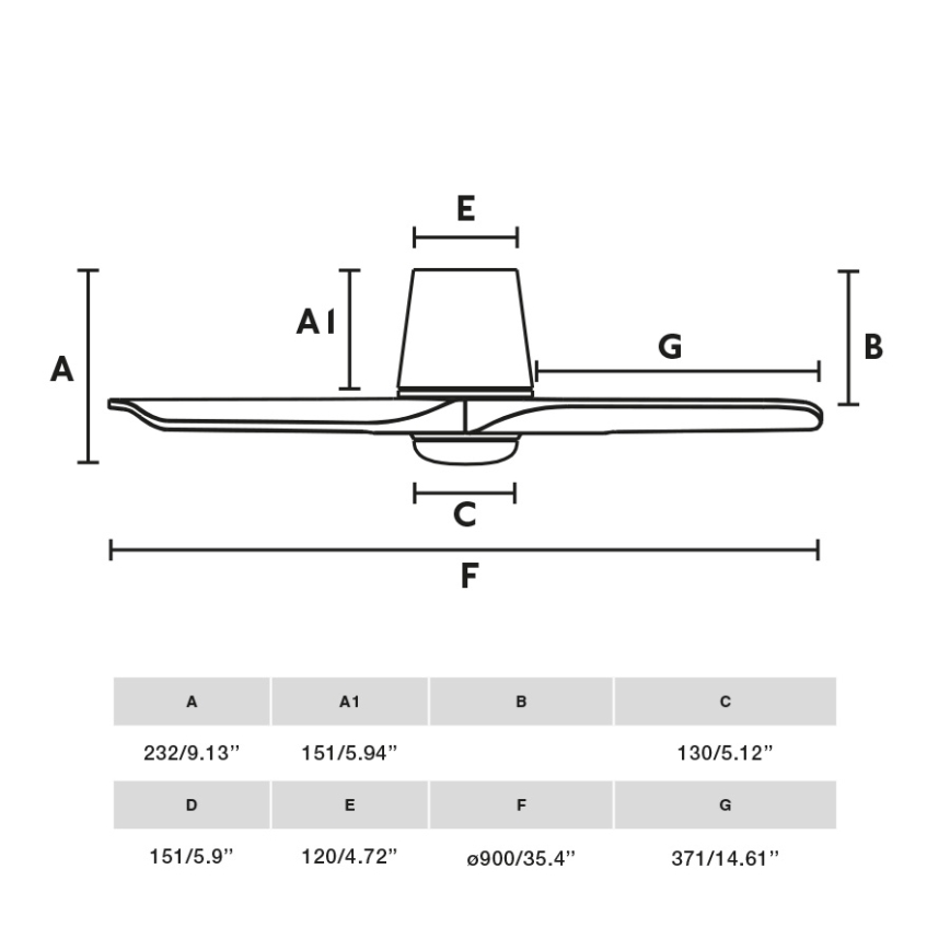 FARO 33837WT-1TW - Светодиодный регулируемый потолочный вентилятор HEYWOOD TUB с LED/10 Вт/230 В 2700/4000/6000K сосна/белый диаметр 90 см Wi-Fi Tuya + дистанционное управление