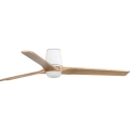 FARO 338381S - LED з регульованою яскравістю стельовий вентилятор HEYWOOD TUB L LED/10W/230V 2700/3000/4000K діаметр 132 cm дерево/білий + дистанційне керування