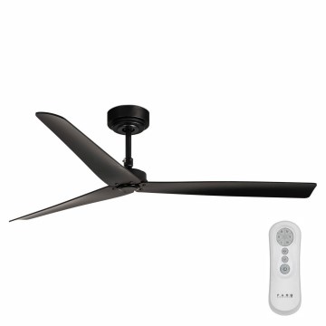 FARO 34100 - Стельовий вентилятор MILOS чорний + пульт дистанційного керування