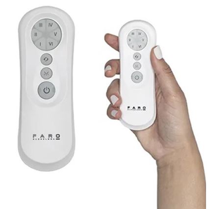 FARO 34100 - Стельовий вентилятор MILOS чорний + пульт дистанційного керування