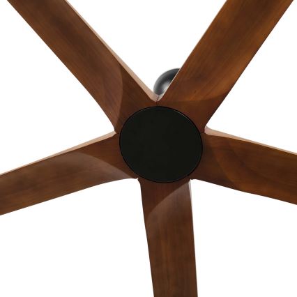 FARO 34190WT - Потолочний вентилятор BIGWOOD XL сосна/чорний діаметр 200 см Wi-Fi Tuya + дистанційне керування