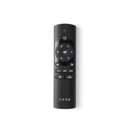 FARO 34196 - Стельовий вентилятор ROCKER M діаметр 132 см чорний + дистанційне керування