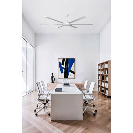 FARO 34202-130 - Світлодіодний стельовий вентилятор ROTTERDAM XL LED/32W/230V білий діаметр 200 см + пульт дистанційного керування