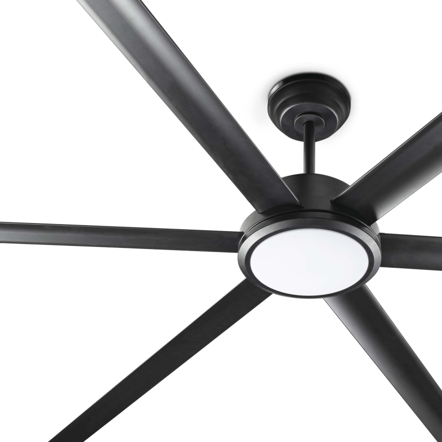 FARO 34203-130 - Світлодіодний стельовий вентилятор ROTTERDAM XL LED/32W/230V чорний діаметр 200 см + пульт дистанційного керування