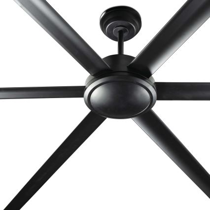 FARO 34203 - Потолочный вентилятор ROTTERDAM XL черный диаметр 200 см + дистанционное управление
