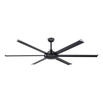 FARO 34203 - Стельовий вентилятор ROTTERDAM XL чорний діаметр 200 см + пульт дистанційного керування