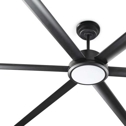 FARO 34207-130 - Світлодіодний стельовий вентилятор з регулюванням яскравості ROTTERDAM XXL LED/32W/230V чорний діаметр 250 см + пульт дистанційного керування
