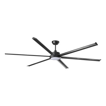FARO 34207-130 - Світлодіодний стельовий вентилятор з регулюванням яскравості ROTTERDAM XXL LED/32W/230V чорний діаметр 250 см + пульт дистанційного керування