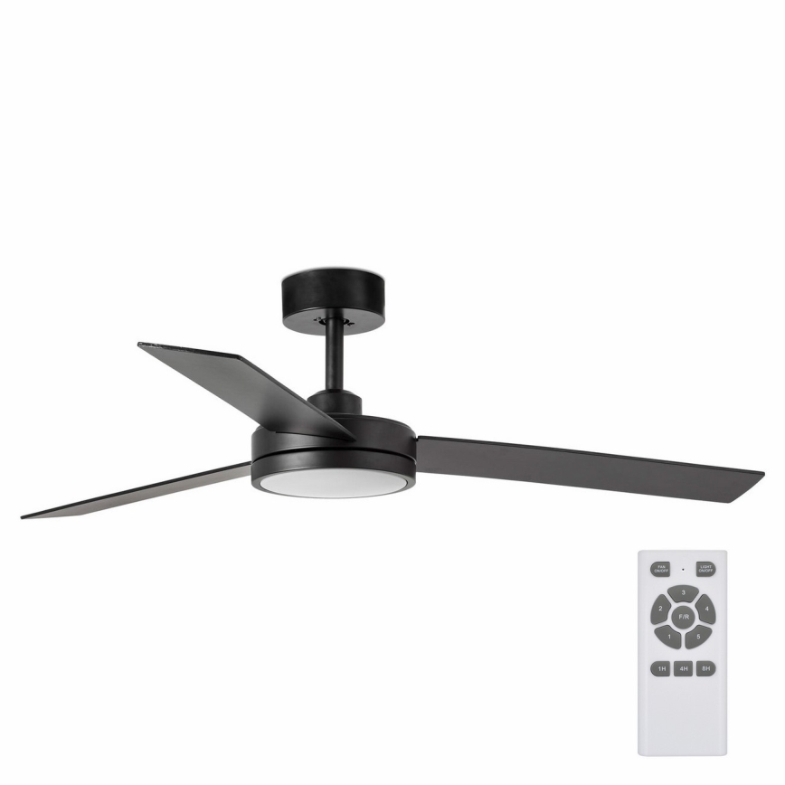 FARO 34261 - Светодиодный потолочный вентилятор BARTH LED/24W/230V черный + дистанционное управление