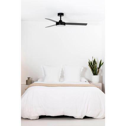 FARO 34261 - Світлодіодний стельовий вентилятор BARTH LED/24W/230V чорний + пульт дистанційного керування