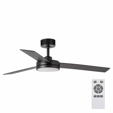 FARO 34261 - Світлодіодний стельовий вентилятор BARTH LED/24W/230V чорний + пульт дистанційного керування