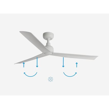 FARO 34274 - Потолочный вентилятор MARINE M белый диаметр 125 см IP44 + дистанционное управление