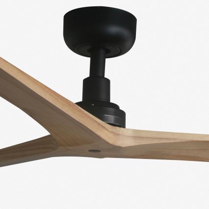 FARO 34283 - Потолочный вентилятор KLIM M сосна/черный диаметр 125 см + дистанционное управление