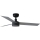 FARO 34285WT1S - LED-стельовий вентилятор із затемненням CRUISER S LED/18W/230V 2700/3000/4000K, діам. 106 см, сірий/чорний, Wi‑Fi (Tuya) + пульт дистанційного керування