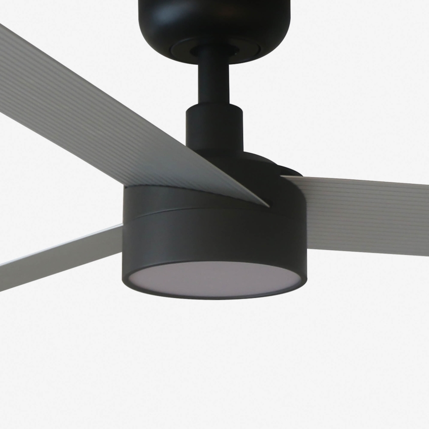 FARO 34286-1TW - Світлодіодний стельовий вентилятор з регулюванням яскравості CRUISER L LED/18W/230V 2700/4000/6500K діаметр 132 см чорний/сірий + пульт дистанційного керування
