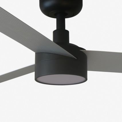 FARO 34286-1TW - Светодиодный потолочный вентилятор с регулированием яркости CRUISER L LED/18W/230V 2700/4000/6500K диаметр 132 см черный/серый + дистанционное управление