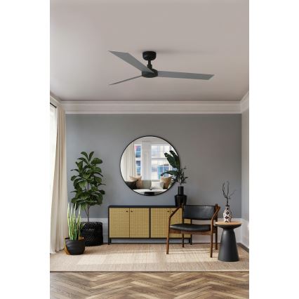 FARO 34286 - Стельовий вентилятор CRUISER L чорний діаметр 132 см + пульт дистанційного керування