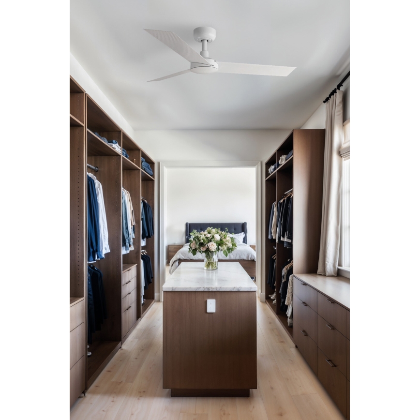 FARO 34288WP - Потолочный вентилятор CRUISER S белый диаметр 106 см SMART + дистанционное управление