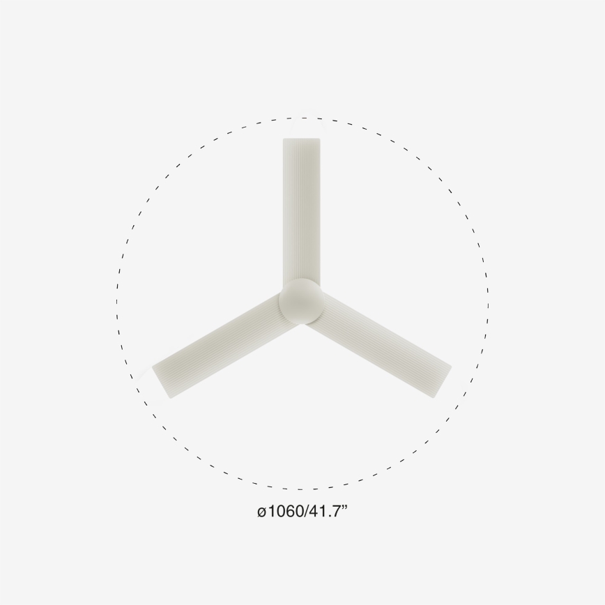 FARO 34288WP - Потолочный вентилятор CRUISER S белый диаметр 106 см SMART + дистанционное управление