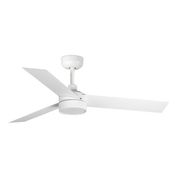 FARO 34288WT1S - диммируемый светодиодный потолочный вентилятор CRUISER S LED/18W/230V 2700/3000/4000K диаметр 106 см белый Wi-Fi Tuya + пульт дистанционного управления