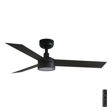 FARO 34289-1TW - диммируемый светодиодный потолочный вентилятор CRUISER с LED/18W/230V 2700/3000/4000K, диаметр 106 см, чёрный + пульт дистанционного управления