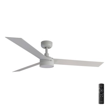 FARO 34290-1TW - LED Вентилятор з регулюванням яскравості CRUISER LED/20W/230V 2700/4000/6500K діаметр 132 см білий + пульт дистанційного керування