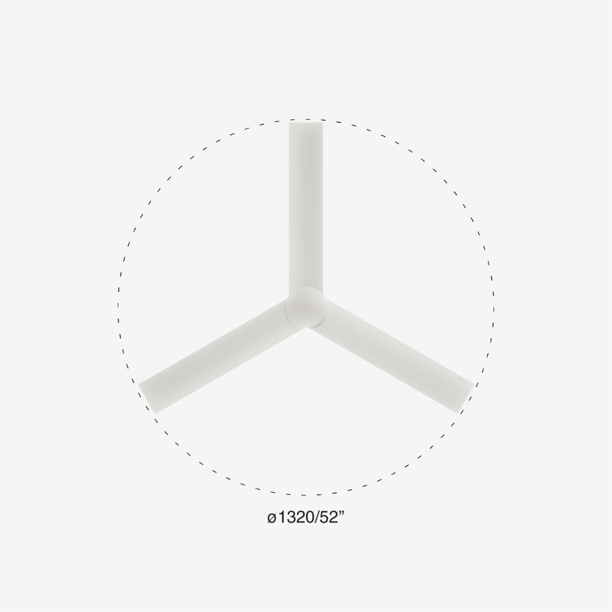 FARO 34290WP - Потолочний вентилятор CRUISER L білий діаметром 132 см SMART + дистанційне керування