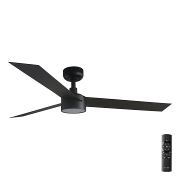 FARO 34291-1TW - LED Стельовий вентилятор з регулюванням яскравості CRUISER LED/20W/230V 2700/4000/6500K діаметр 132 см чорний + пульт дистанційного керування