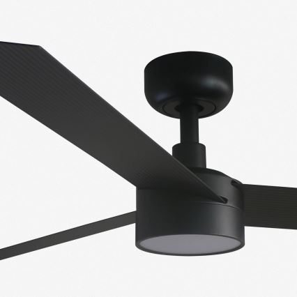 FARO 34291-1TW - LED стельовий вентилятор CRUISER з регулюванням яскравості LED/20 Вт/230 В 2700/3000/4000 К діам. 132 см чорний + пульт дистанційного керування