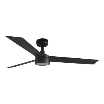 FARO 34291WT1S - LED затемнюваний стельовий вентилятор CRUISER L LED/18 Вт/230 В 2700/3000/4000K, діаметр 132 см, чорний, Wi‑Fi Tuya + пульт дистанційного керування