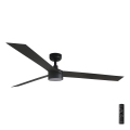 FARO 34293-1TW - Диммируемый потолочный вентилятор CRUISER XL с LED, 18 Вт/230 В, 2700/3000/4000K, диаметр 160 см, черный + пульт дистанционного управления