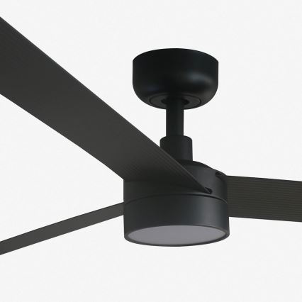 FARO 34293-1TW - Світлодіодний стельовий вентилятор з регулюванням яскравості CRUISER XL LED/18W/230V 2700/4000/6500K діаметр 160 см чорний + пульт дистанційного керування