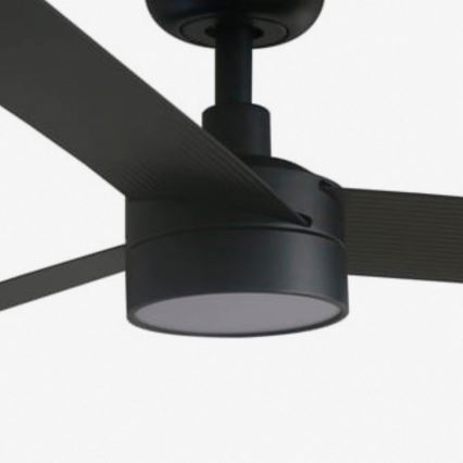 FARO 34293WT1S - LED стельовий вентилятор CRUISER XL, з регульованою яскравістю (диммер), 18 Вт/230 В/2700/3000/4000 К, діаметр 160 см, чорний, Wi‑Fi Tuya + пульт дистанційного керування