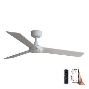 FARO 34295WP - Стельовий вентилятор RUDDER S білий діаметр 106 см SMART + пульт дистанційного керування