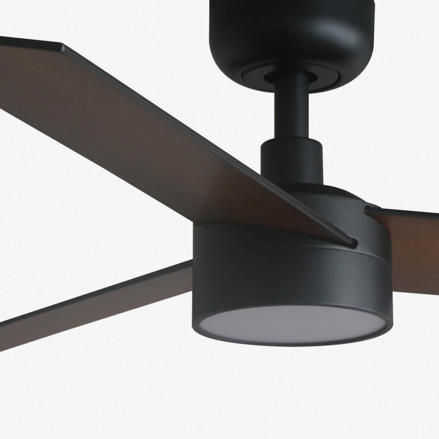 FARO 34296-1TW - Світлодіодний стельовий вентилятор з регулюванням яскравості RUDDER S LED/18W/230V 2700/4000/6500K діаметр 106 см чорний + пульт дистанційного керування