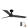 FARO 34296WP - Потолочный вентилятор RUDDER S черный диаметр 106 см SMART + дистанционное управление