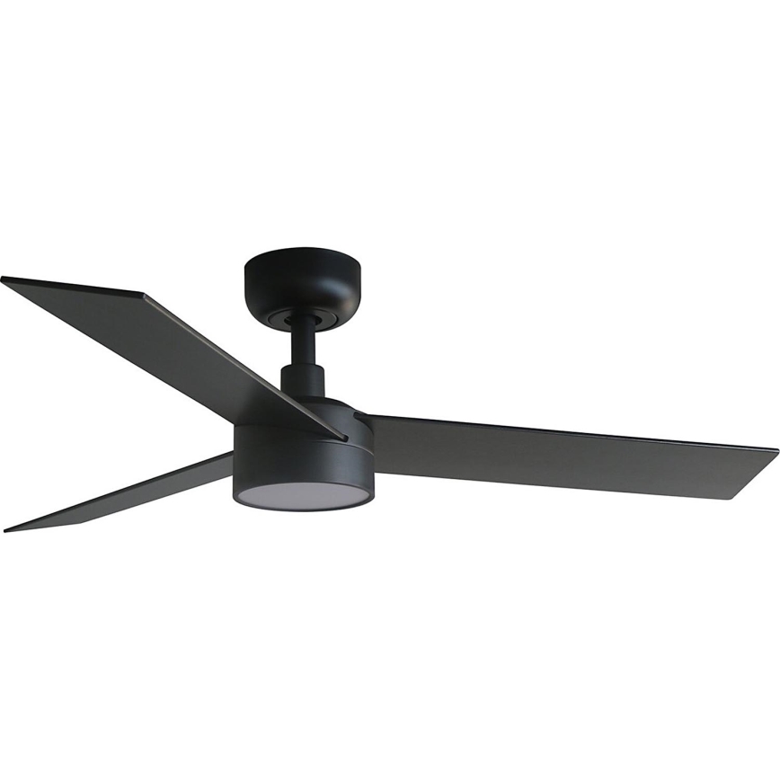 FARO 34296WT-1TW - Светодиодный потолочный вентилятор с регулированием яркости RUDDER S LED/18W/230V 2700/4350/6000K черный/коричневый диаметр 106 см Wi-Fi Tuya + дистанционное управление