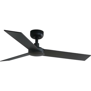 FARO 34296WT - Стельовий вентилятор RUDDER S чорний/коричневий діаметр 106 см Wi-Fi Tuya + пульт дистанційного керування