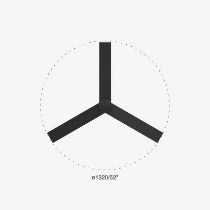 FARO 34298WP - Потолочний вентилятор RUDDER L чорний діаметр 132 см SMART + дистанційне керування