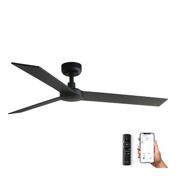 FARO 34298WP - Стельовий вентилятор RUDDER L чорний діаметр 132 см SMART + пульт дистанційного керування