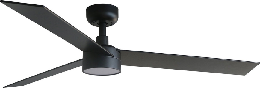 FARO 34298WT-1TW - Світлодіодний стельовий вентилятор з регулюванням яскравості RUDDER L LED/18W/230V 2700/4350/6000K чорний діаметр 132 см Wi-Fi Tuya + пульт дистанційного керування