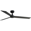 FARO 34298WT - Потолочный вентилятор RUDDER L черный/венге диаметр 132 см Wi-Fi Tuya + дистанционное управление