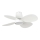FARO 34315WT - Светодиодный потолочный вентилятор с регулированием яркости KLOVER TUB S LED/20W/230V 2700/4000/6500K белый диаметр 80 см Wi-Fi Tuya + дистанционное управление