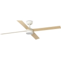 FARO 34355WT-1TW - Светодиодный потолочный вентилятор с регулированием яркости RUDDER L LED/18W/230V 2700/4350/6000K белый/бежевый диаметр 132 см Wi-Fi Tuya + дистанционное управление