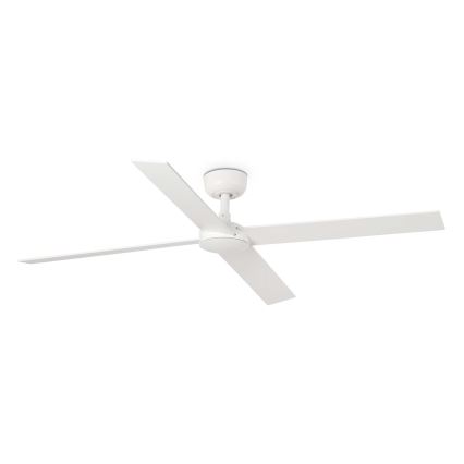 FARO 34355WT - Потолочный вентилятор RUDDER L белый/бежевый диаметр 132 см Wi-Fi Tuya + дистанционное управление